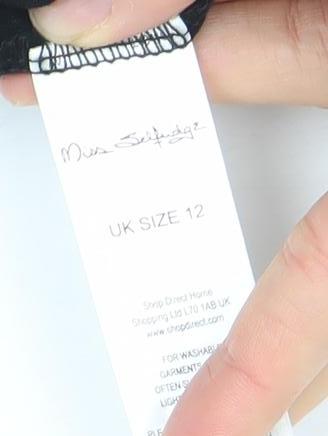 Womens UK Size 12 Marks and Spencer Black Camisole Tank