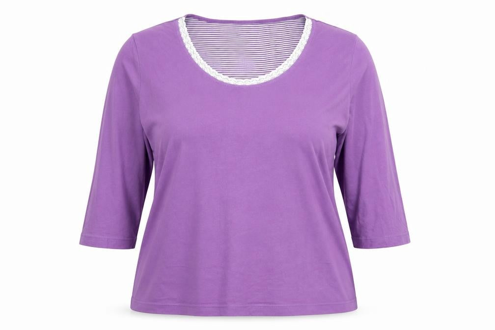 Womens UK Size 18 Marks and Spencer Purple Basic T-Shirt