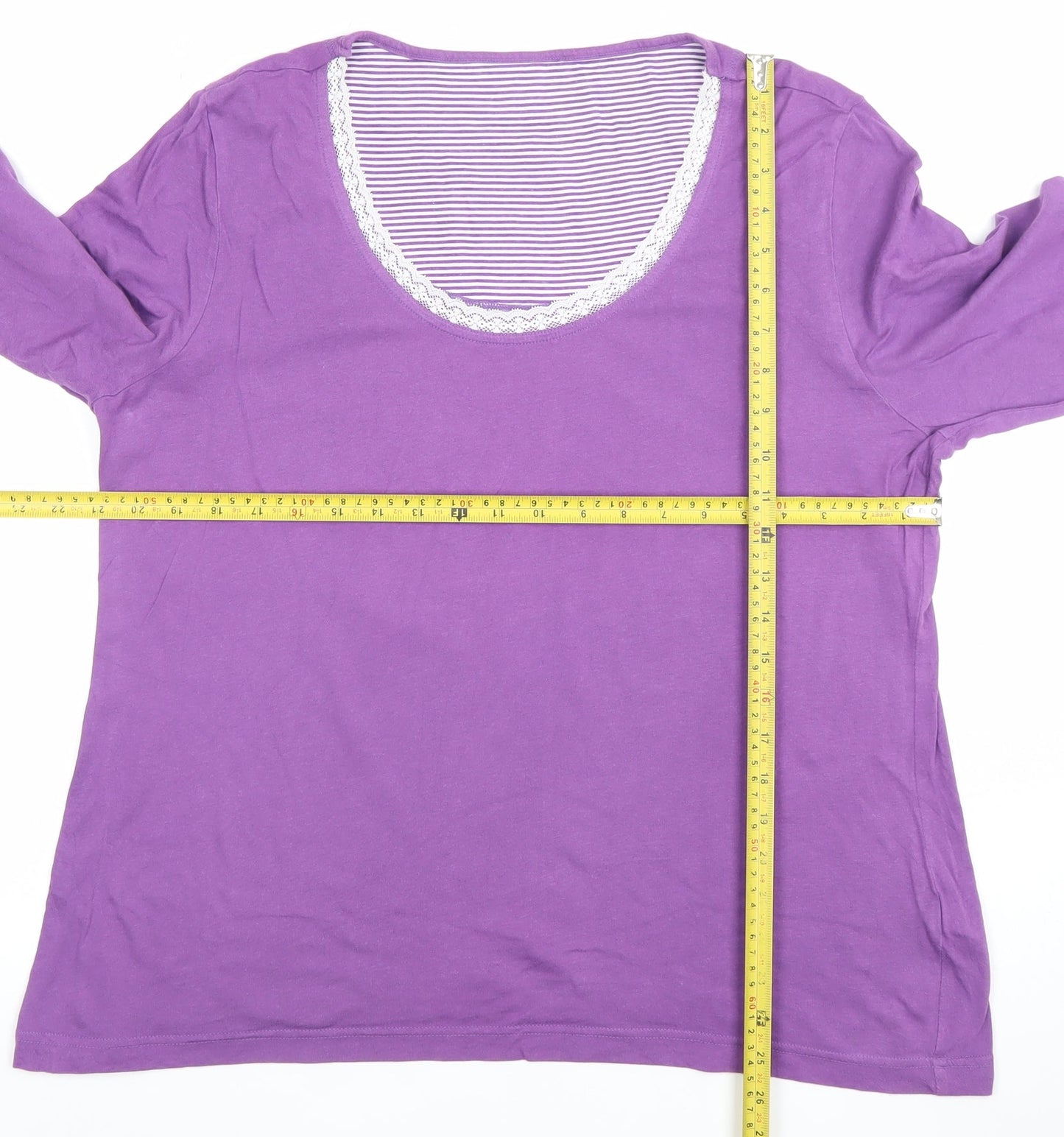 Womens UK Size 18 Marks and Spencer Purple Basic T-Shirt