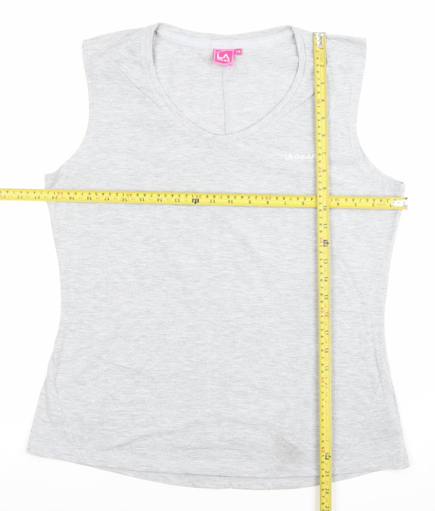 Womens UK Size 18 LA Gear Grey Basic Tank