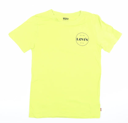 Levi’s Boys Yellow Logo Short Sleeve Cotton T-Shirt Size 14 Years