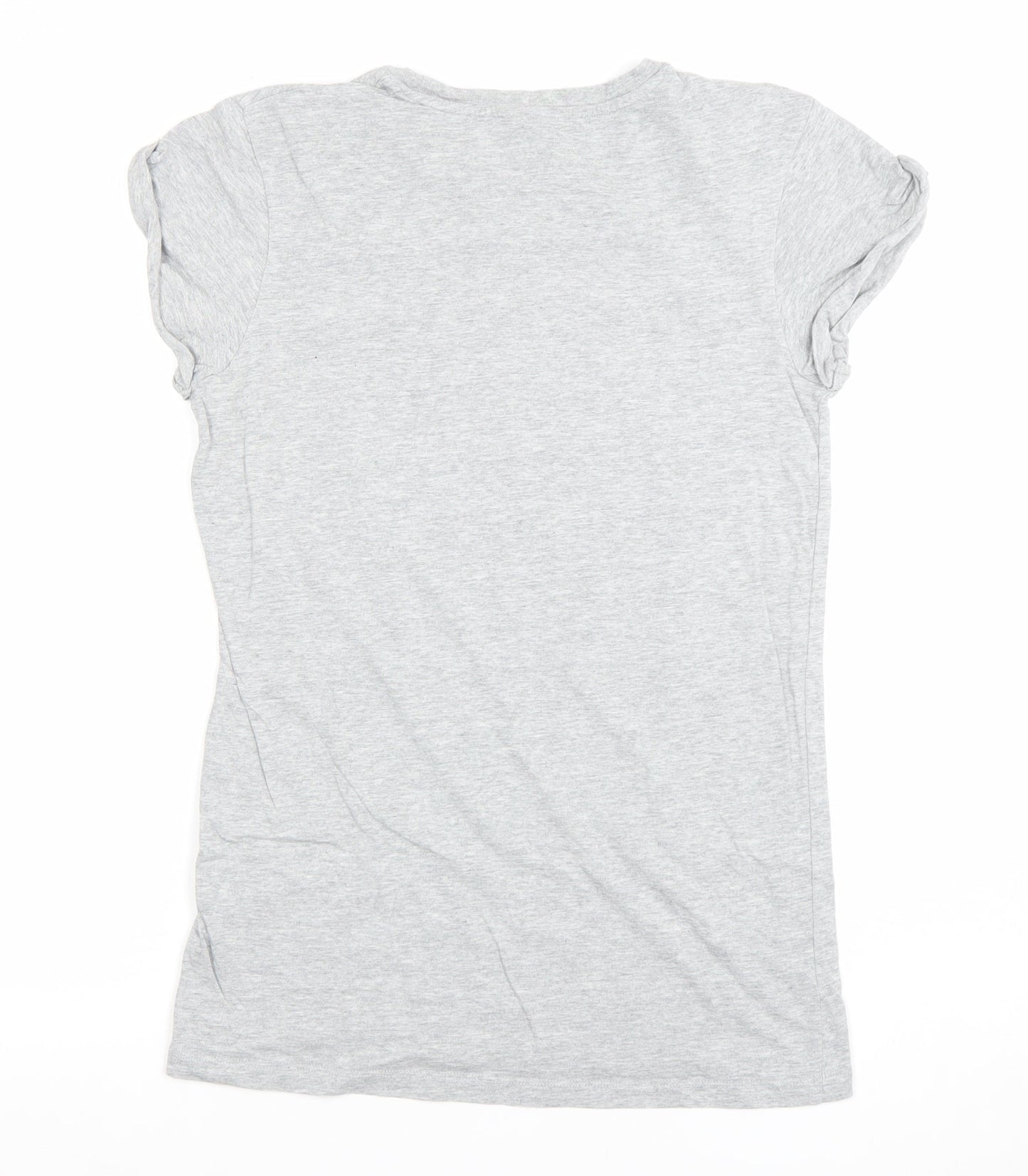 Womens UK Size 4 ASOS Grey Basic T-Shirt