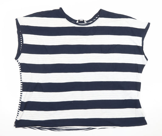 Womens UK Size 20 NEXT Blue Basic T-Shirt