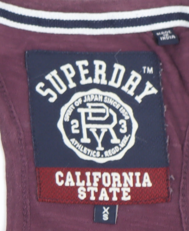 Mens UK Size XS Superdry Purple  T-Shirt