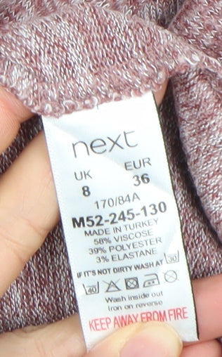 Womens UK Size 8 NEXT Pink Pullover Jumper