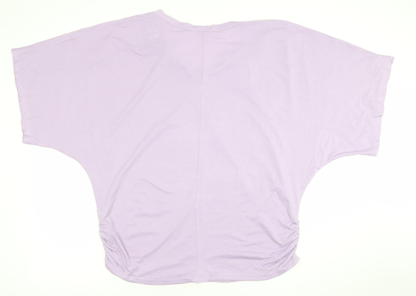 Womens UK Size L Tamsy Purple Basic T-Shirt