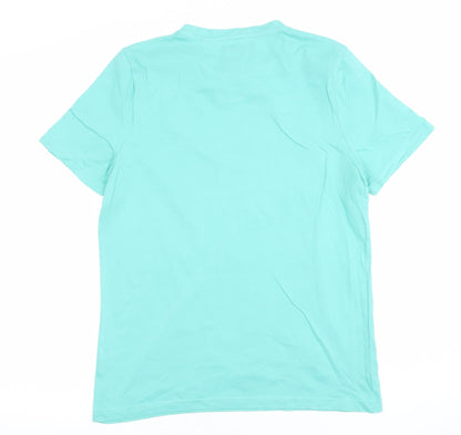 Boys UK Size 13-14 Years The Simpsons Blue Basic T-Shirt
