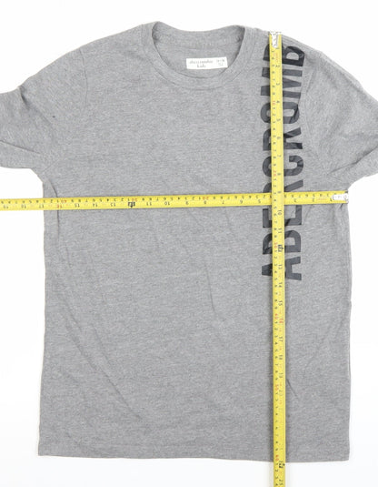 Boys UK Size 13-14 Years abercrombie kids Grey Basic T-Shirt