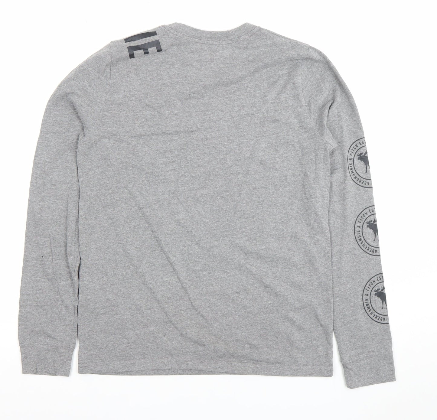 Boys UK Size 13-14 Years abercrombie kids Grey Basic T-Shirt