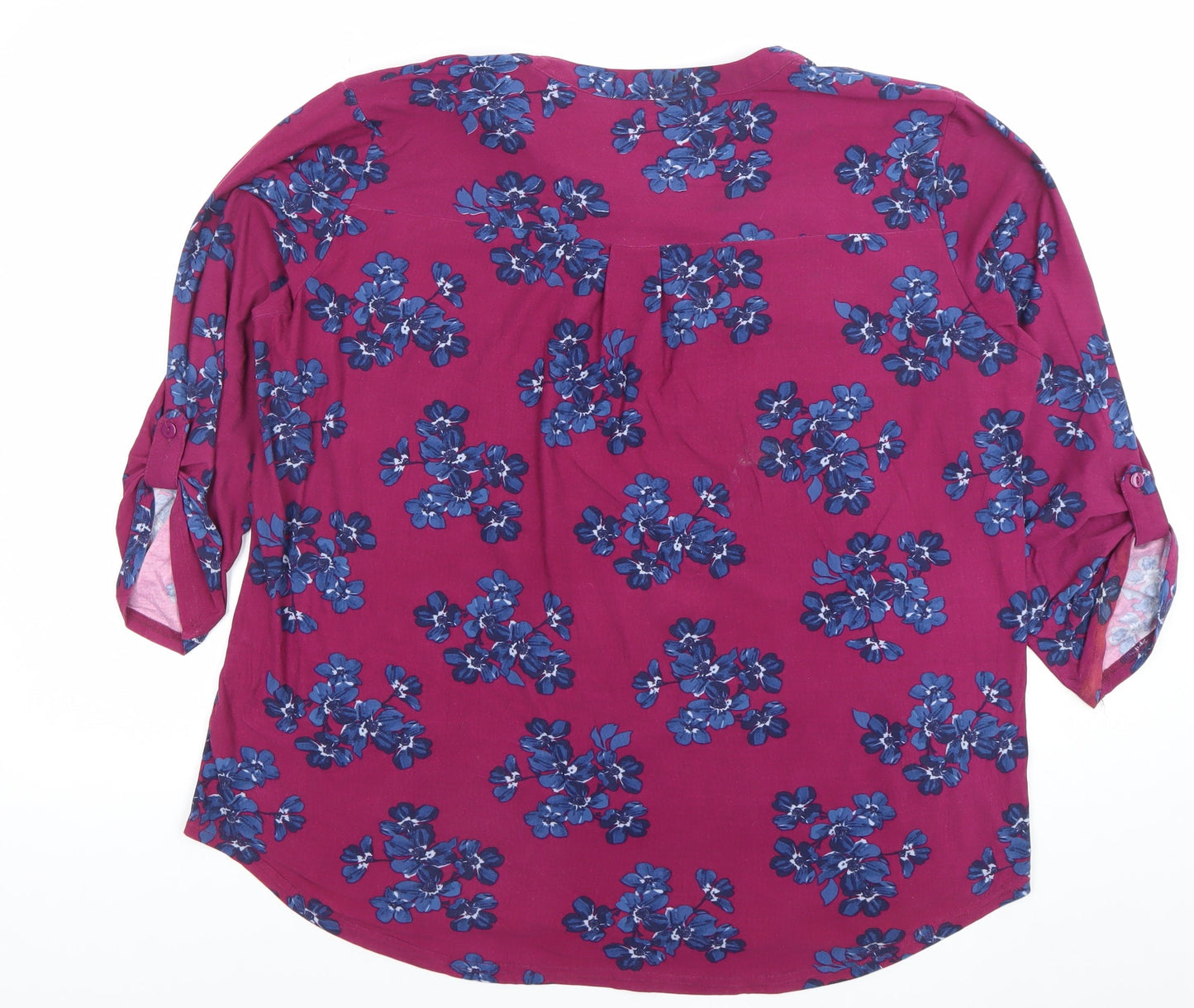 Womens UK Size L Elle B Pink Tunic Blouse
