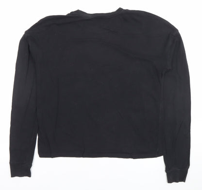 Girls UK Size 14 Years H&M Black Pullover T-Shirt
