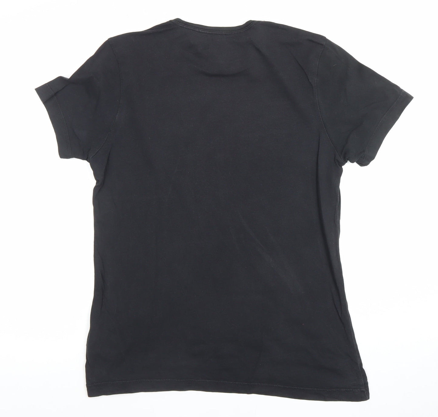 Adidas Men's Black Graphic Logo Cotton T-Shirt Size S