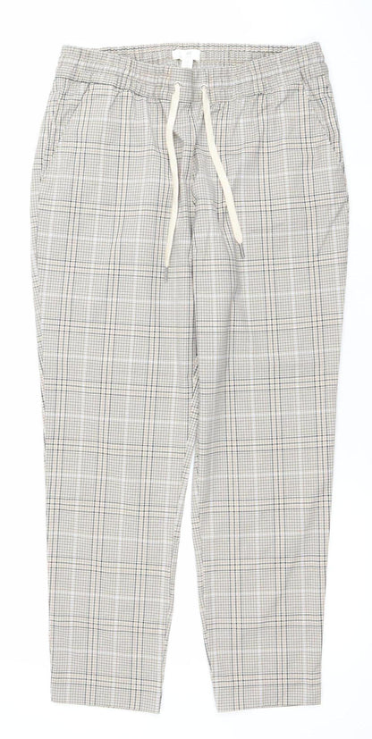 Womens UK Size 12 H&M Regular Fit Casual Workwear Beige Trousers