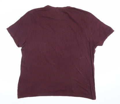 Mens UK Size L Marks and Spencer Brown  T-Shirt