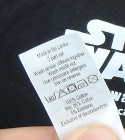 George Men’s Star Wars Dadalorian Black 3XL Cotton T-Shirt