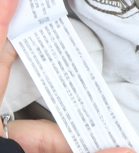 Hollister Men Brown Cargo Parachute Pants S Elastic Waist