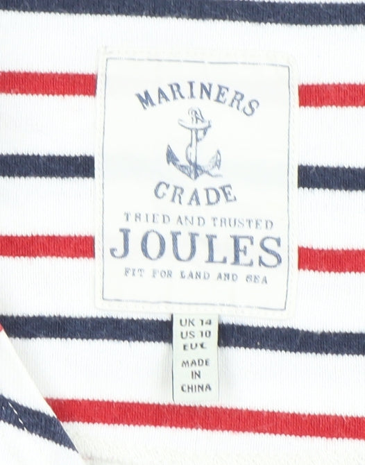 Womens UK Size 14 Joules Multicoloured Basic T-Shirt