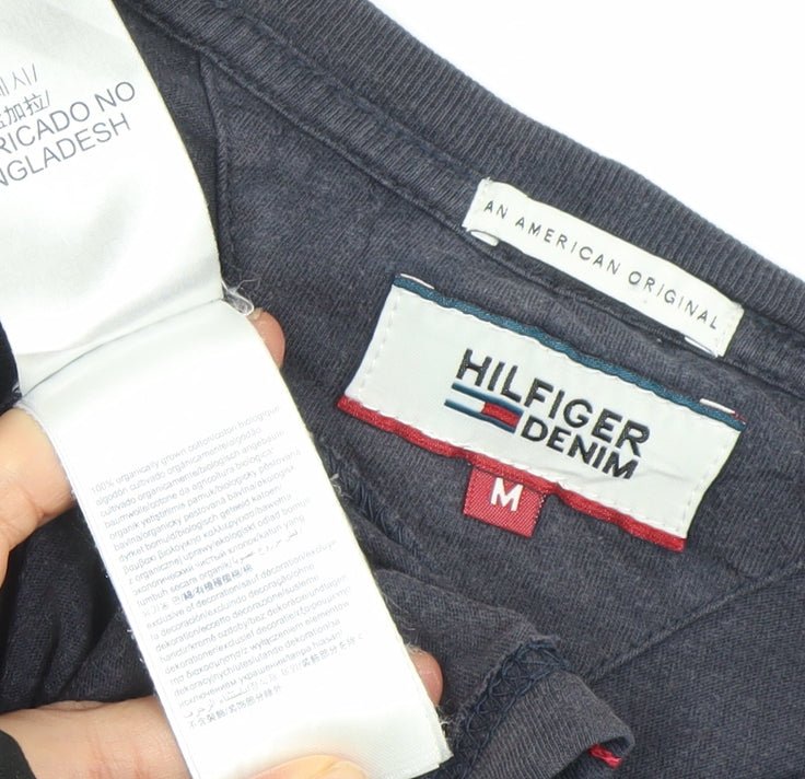Tommy Hilfiger Denim Men's Blue Graphic Logo T-Shirt Size M