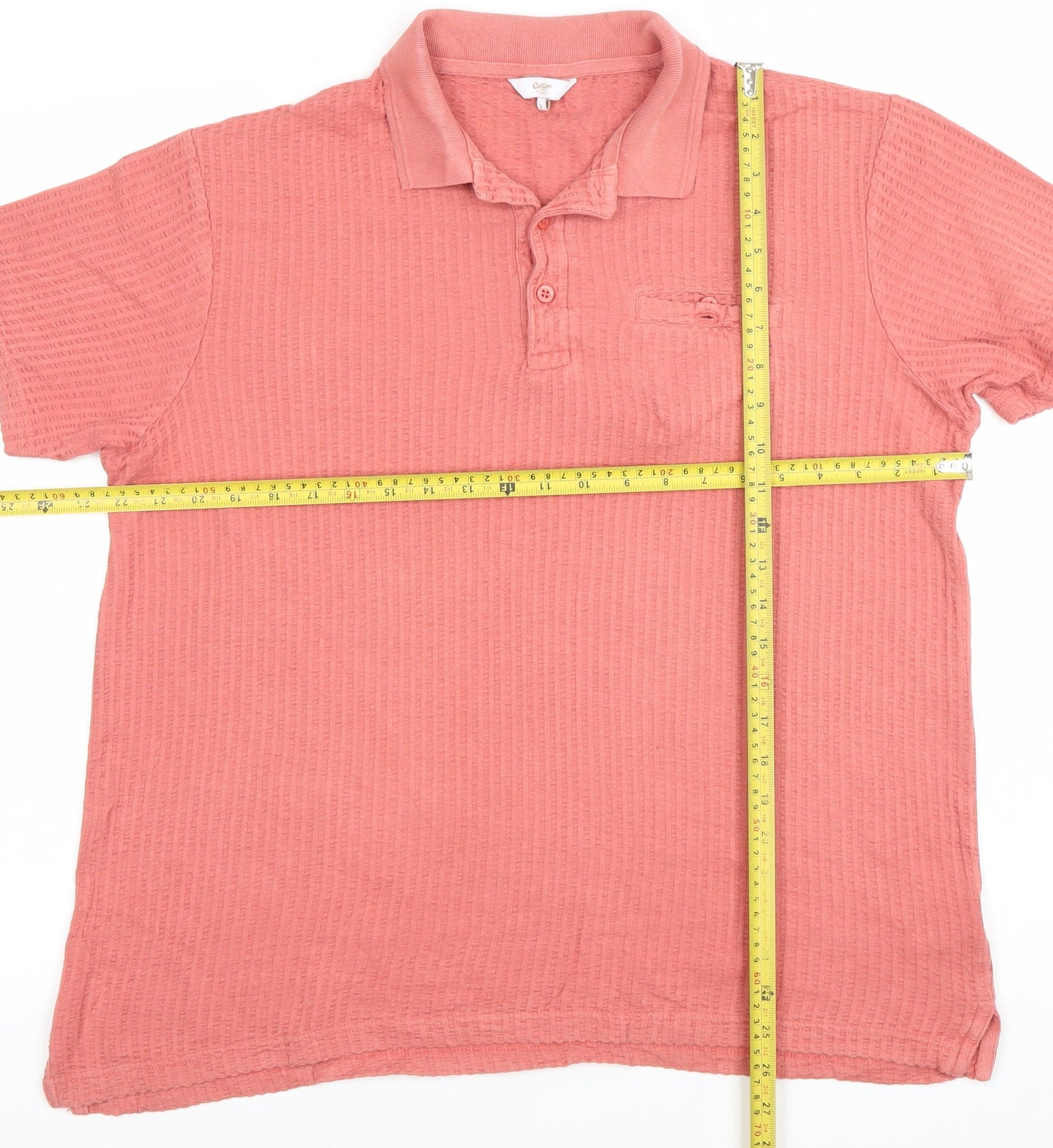 Mens UK Size L Cotton Traders 100% Cotton Polo Shirt