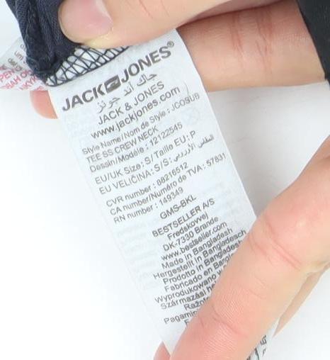 Mens UK Size M JACK & JONES Black  T-Shirt