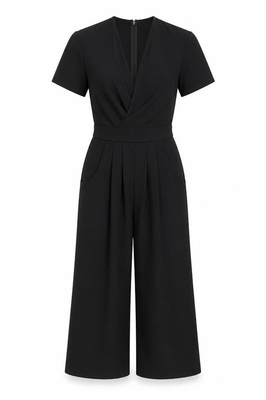 Womens UK Size 6 Miss Selfridge One-Piece Black Jumpsuit