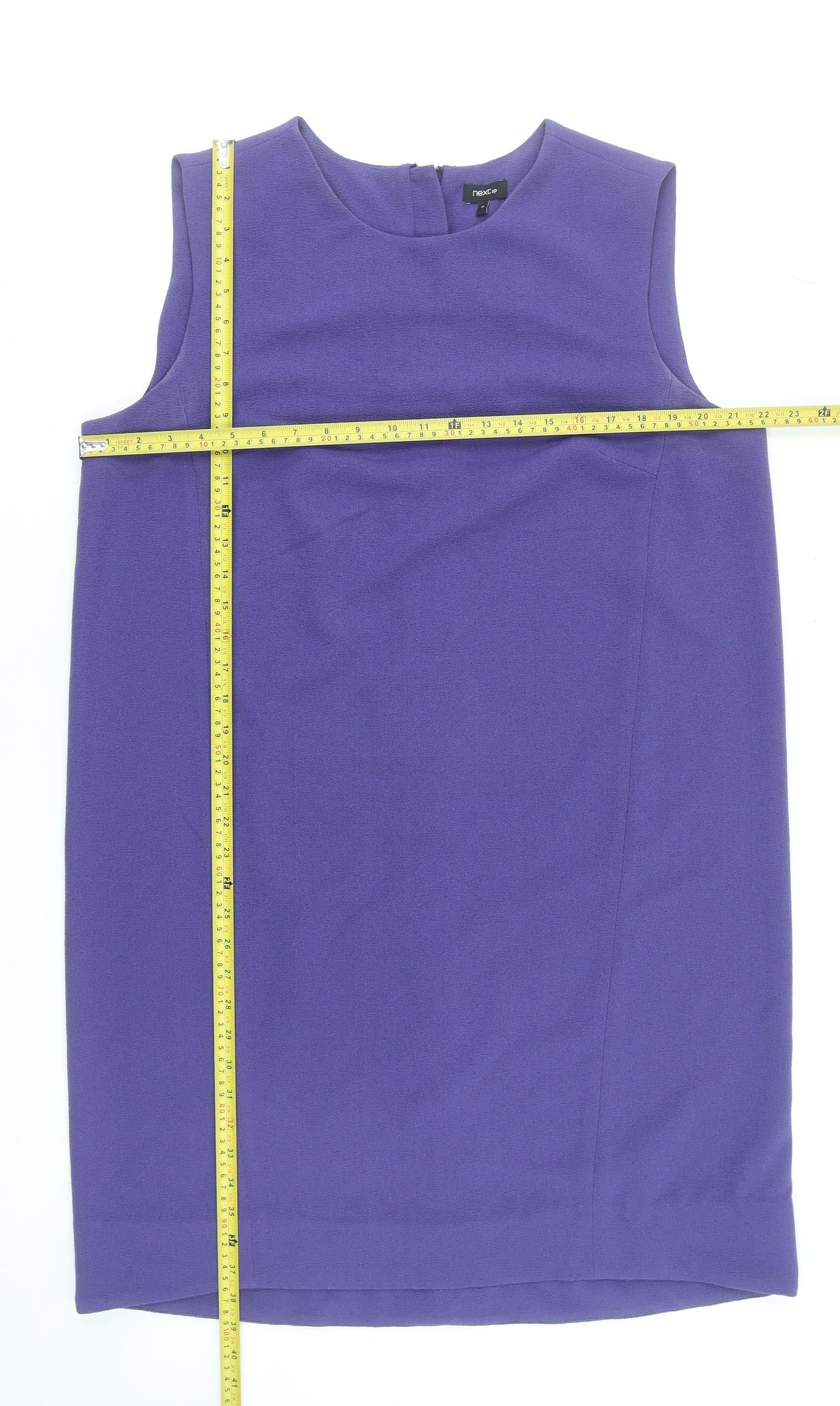 Next Women’s Purple Sleeveless Shift Dress Size 18