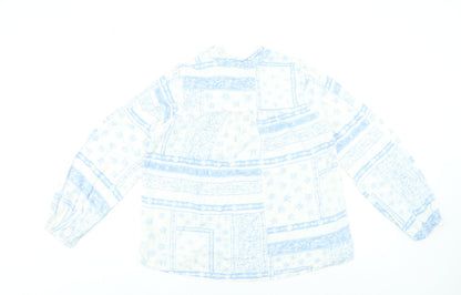 Womens UK Size 10 Marks and Spencer White Tunic Blouse