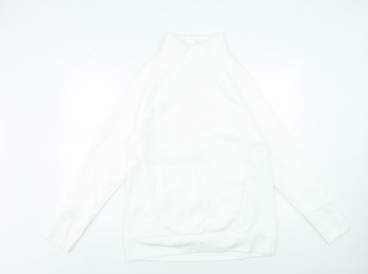 Womens UK Size M Fabletics White Pullover Sweatshirt