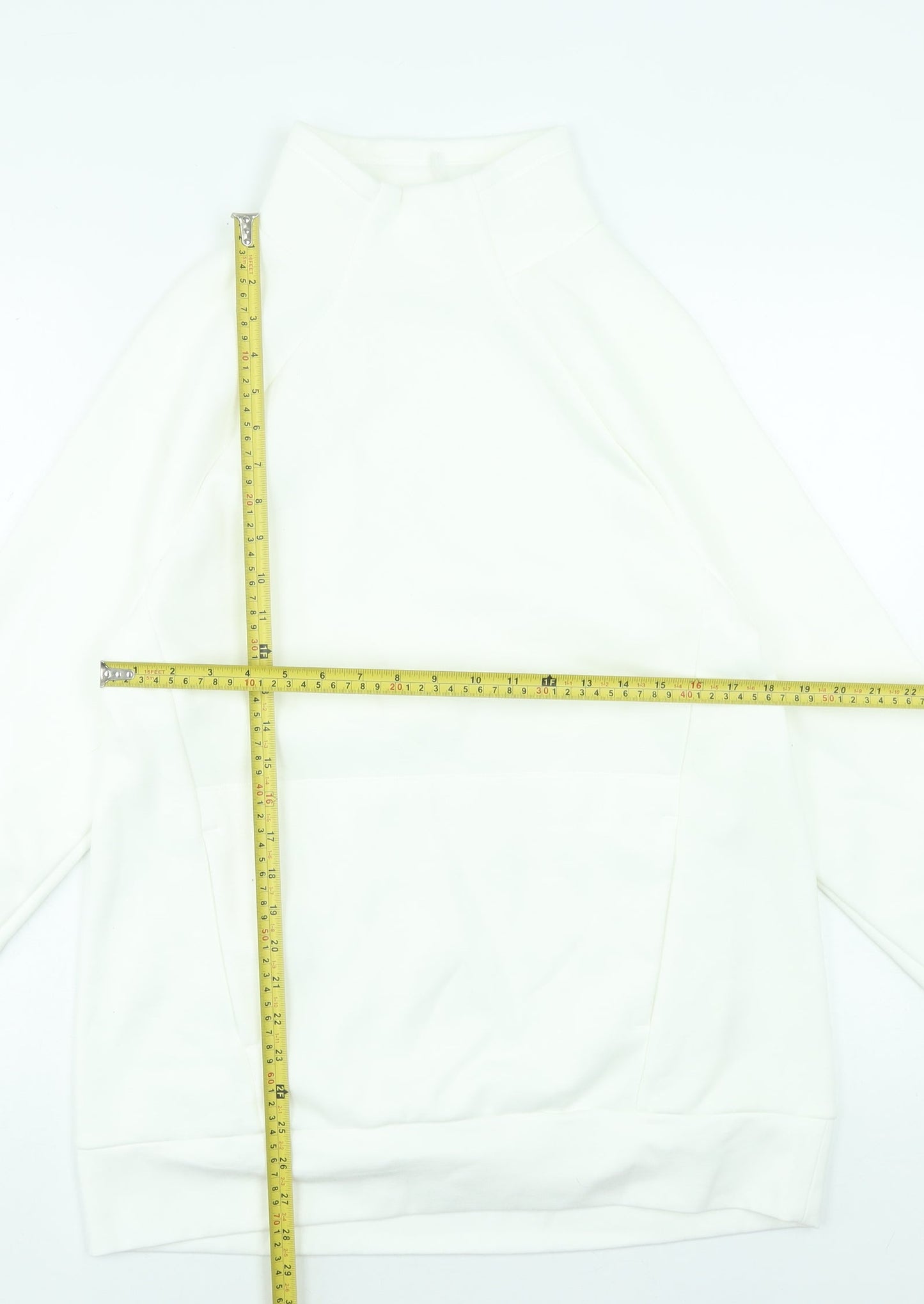 Womens UK Size M Fabletics White Pullover Sweatshirt