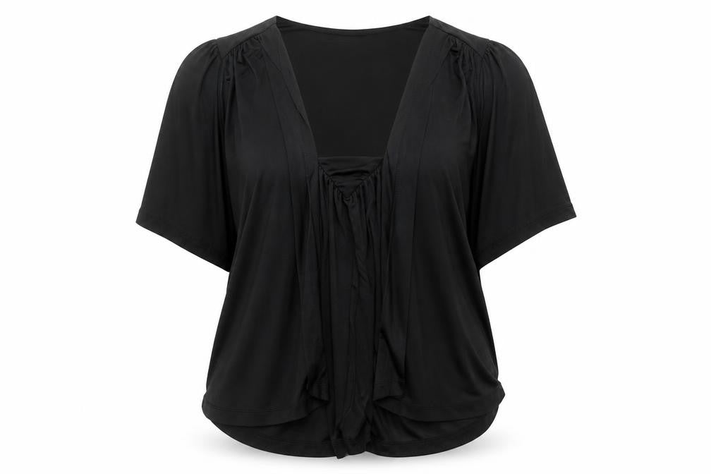 Womens UK Size M DNY Black Tunic Blouse