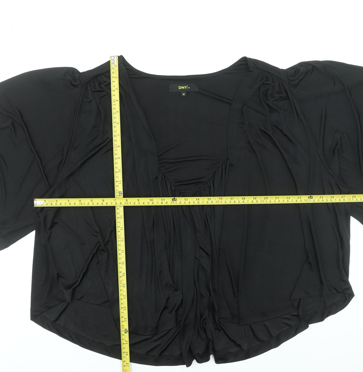 Womens UK Size M DNY Black Tunic Blouse