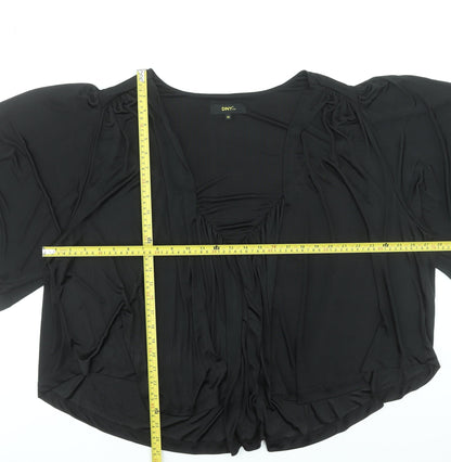 Womens UK Size M DNY Black Tunic Blouse