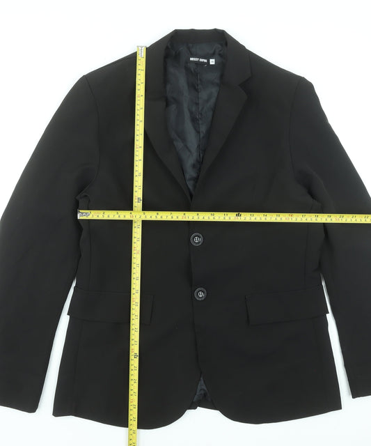 Womens UK Size 8 Missy Empire Regular Black Blazer