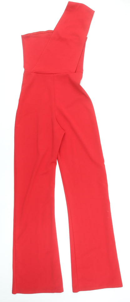 Womens UK Size 6 PRETTYLITTLETHING One-Piece Red Jumpsuit
