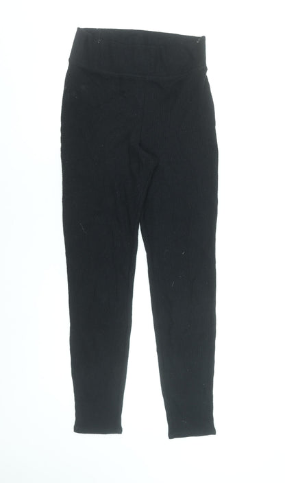 Womens UK Size L Abercrombie & Fitch  Ankle Black Leggings