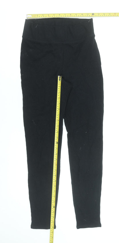 Womens UK Size L Abercrombie & Fitch  Ankle Black Leggings