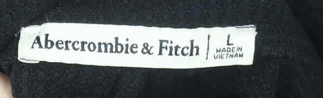 Womens UK Size L Abercrombie & Fitch  Ankle Black Leggings