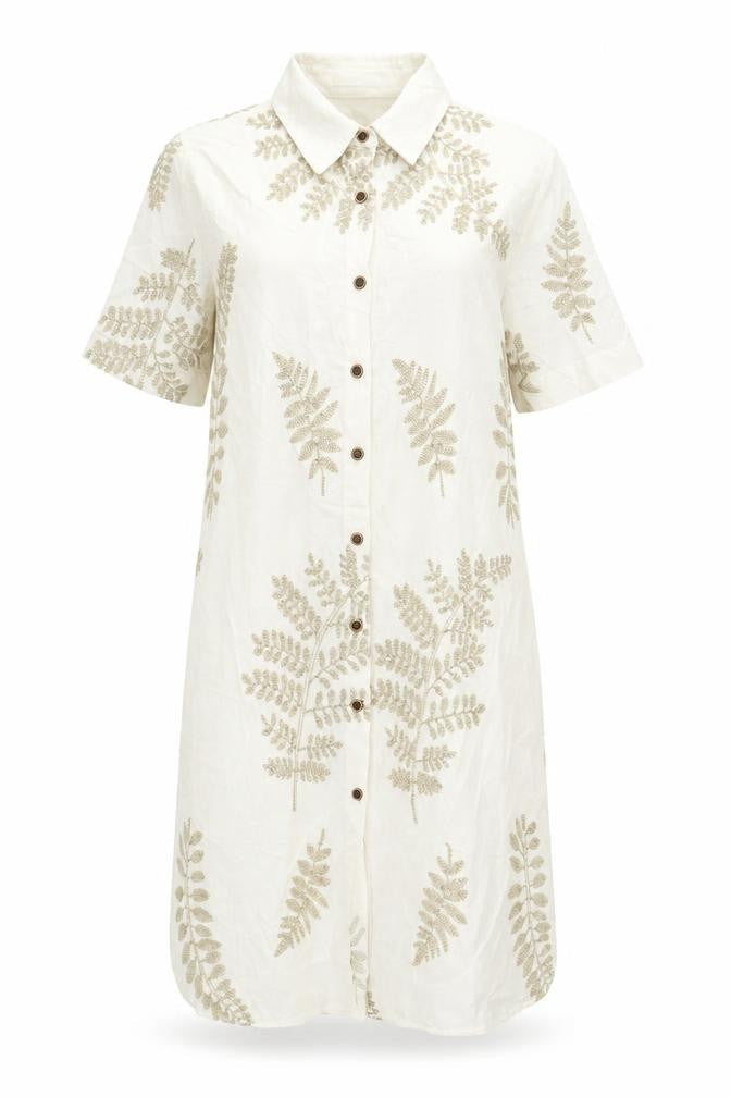 Womens UK Size 12 Coconut Online SL Shirt Dress