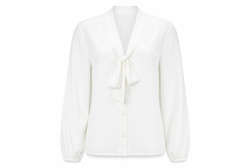 Womens UK Size 10 New Look White Basic Blouse