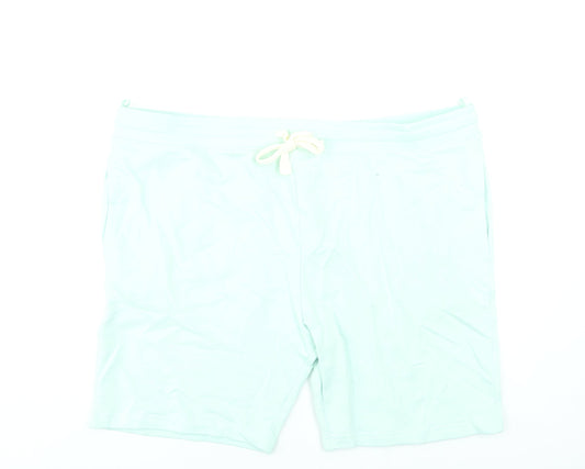 Marks and Spencer Mens Green 3XL Regular Fit Sweat Shorts