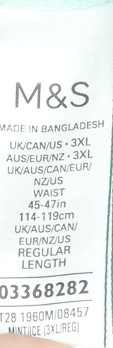 Marks and Spencer Mens Green 3XL Regular Fit Sweat Shorts