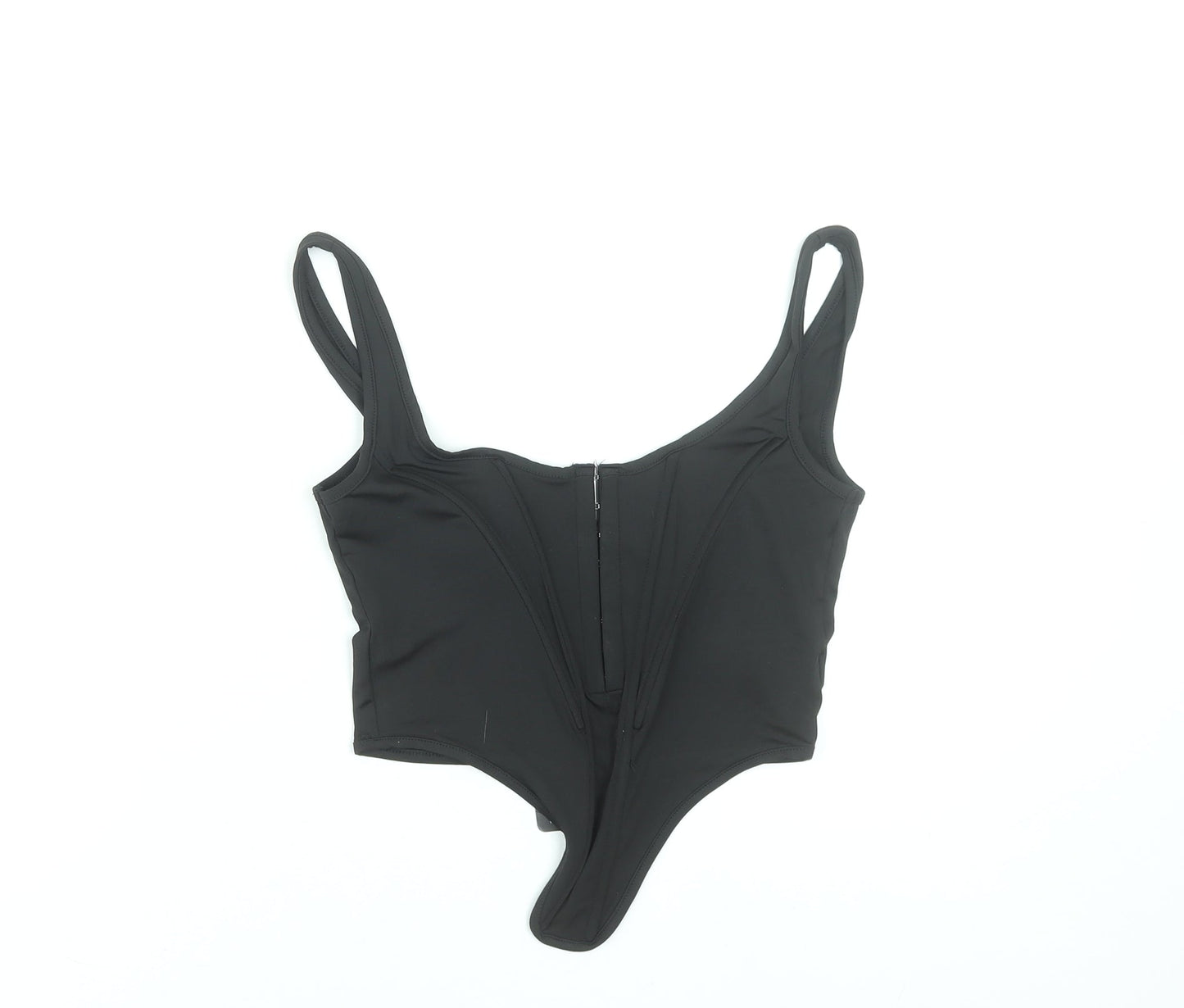 PrettyLittleThing Women Black Size 10 Camisole Bodysuit