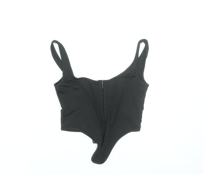 PrettyLittleThing Women Black Size 10 Camisole Bodysuit
