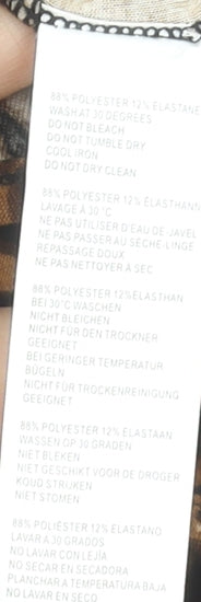 Nasty Gal Women’s Brown Leopard Print Bodysuit Size 26/28 Plus