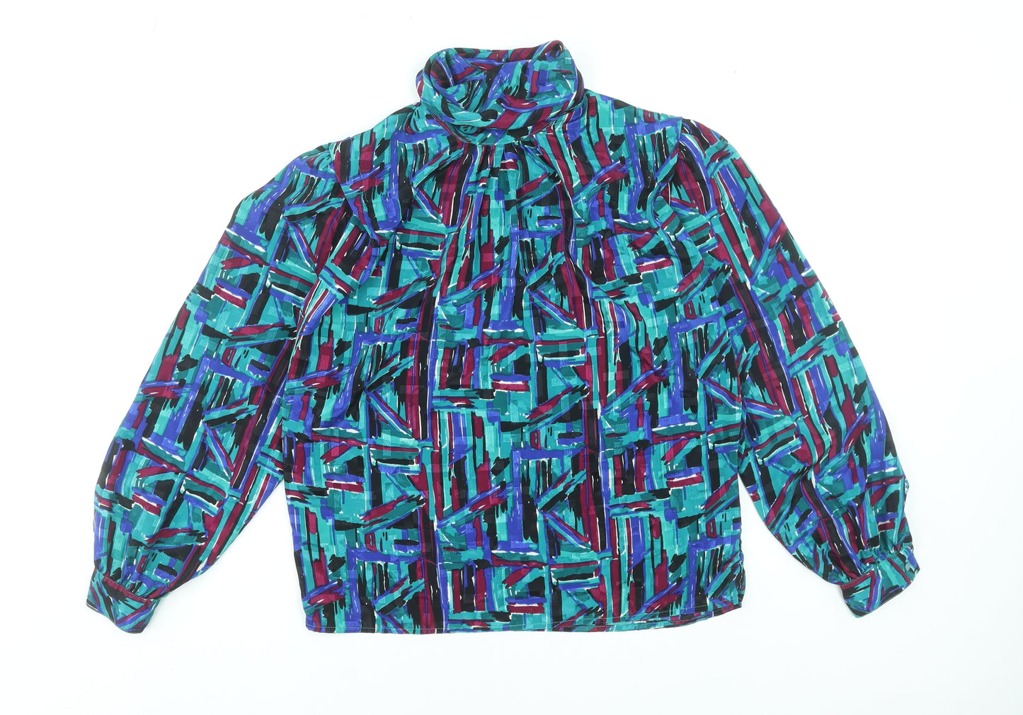 Womens UK Size 8 Fortina Multicoloured Tunic Blouse