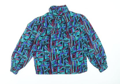 Womens UK Size 8 Fortina Multicoloured Tunic Blouse