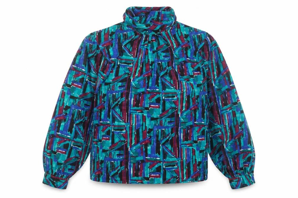 Womens UK Size 8 Fortina Multicoloured Tunic Blouse