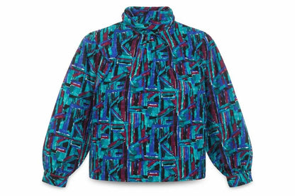 Womens UK Size 8 Fortina Multicoloured Tunic Blouse