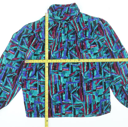 Womens UK Size 8 Fortina Multicoloured Tunic Blouse