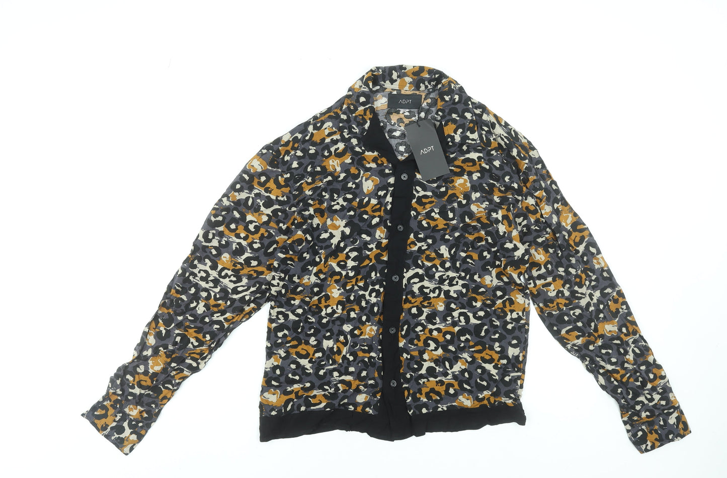 Womens UK Size XS ADPT Multicoloured Basic Button-Up